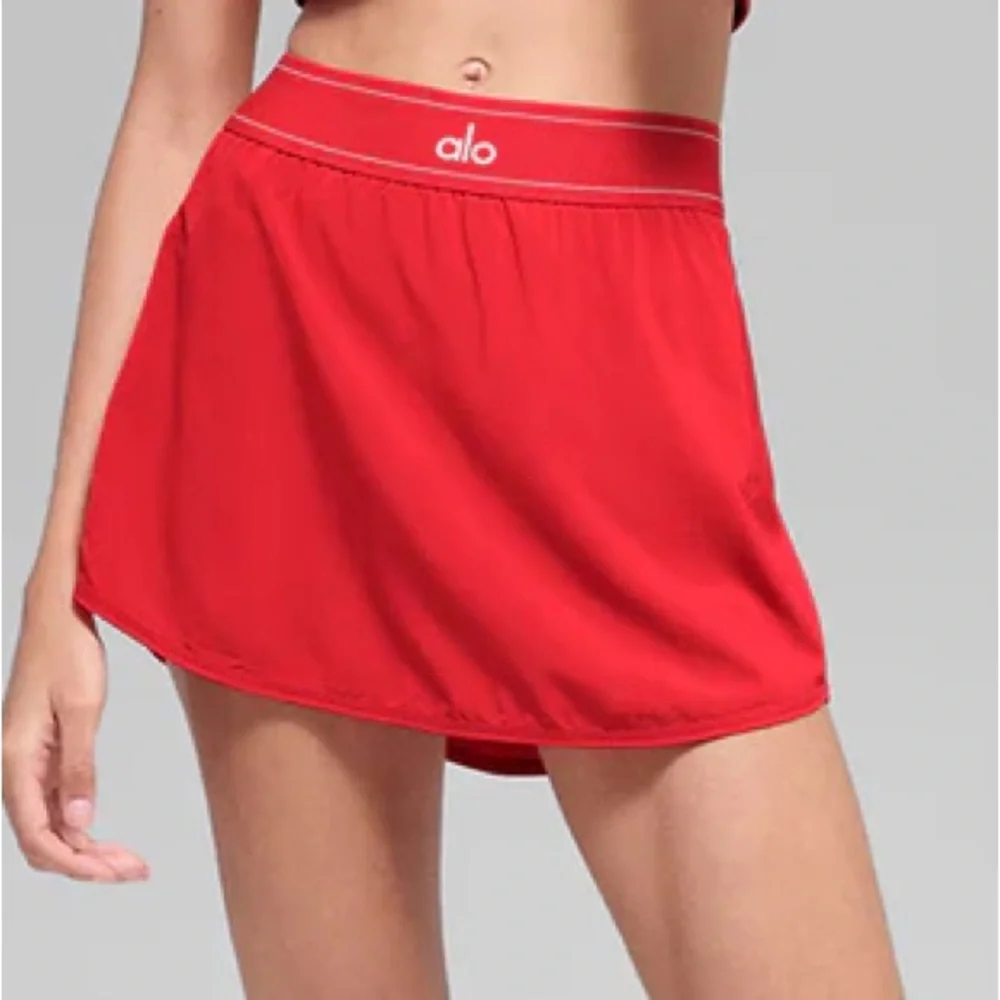 ❤️ALO❤️BRIGHT RED Match Point Tennis Skirt